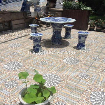 Bluestone Courtyard Floor Tiles Pebbles Garden Terrace Tiles